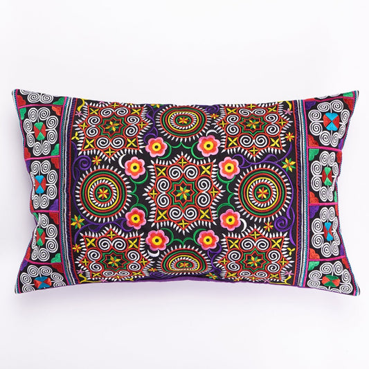 12x20 Hmong Tribe Embroidered Pillow Cases